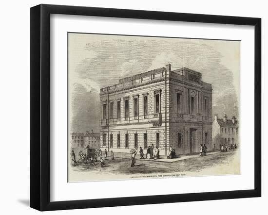 Exterior of the Manchester Free Library-null-Framed Giclee Print