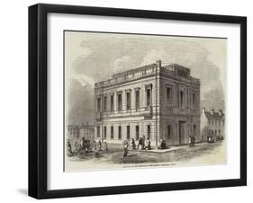 Exterior of the Manchester Free Library-null-Framed Giclee Print