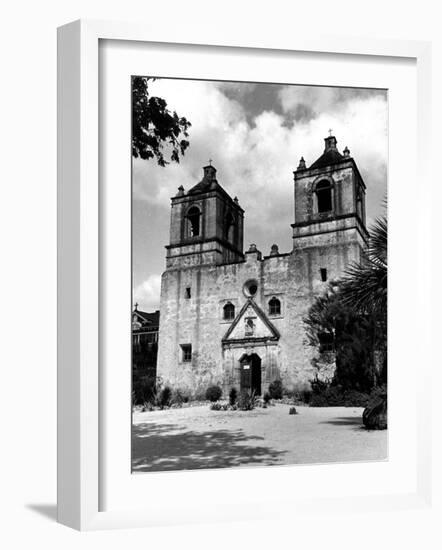 Exterior of the Mission Conception Near San Antonio, also known as the Alamo-Carl Mydans-Framed Photographic Print