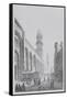 Exterior of the Mosque of Qalaoun, Plate 20 from "Monuments and Buildings of Cairo"-Pascal Xavier Coste-Framed Stretched Canvas