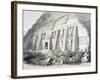 Exterior of the North Temple, Ebsamboul, Nubia, C1850-Augustus Butler-Framed Giclee Print