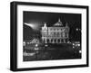 Exterior of the Paris Opera House at Night-null-Framed Photographic Print