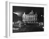 Exterior of the Paris Opera House at Night-null-Framed Photographic Print