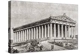 Exterior of the Parthenon in Athens, Greece-null-Stretched Canvas