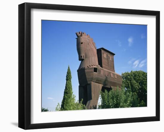 Exterior of the Replica Trojan Horse, Troy, Anatolia, Turkey Minor-Wilson Ken-Framed Photographic Print