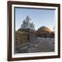 Exterior of the Royal Albert Hall from the Albert Memorial, Kensington, London, England, UK-Ben Pipe-Framed Premium Photographic Print