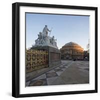 Exterior of the Royal Albert Hall from the Albert Memorial, Kensington, London, England, UK-Ben Pipe-Framed Photographic Print