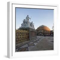 Exterior of the Royal Albert Hall from the Albert Memorial, Kensington, London, England, UK-Ben Pipe-Framed Photographic Print