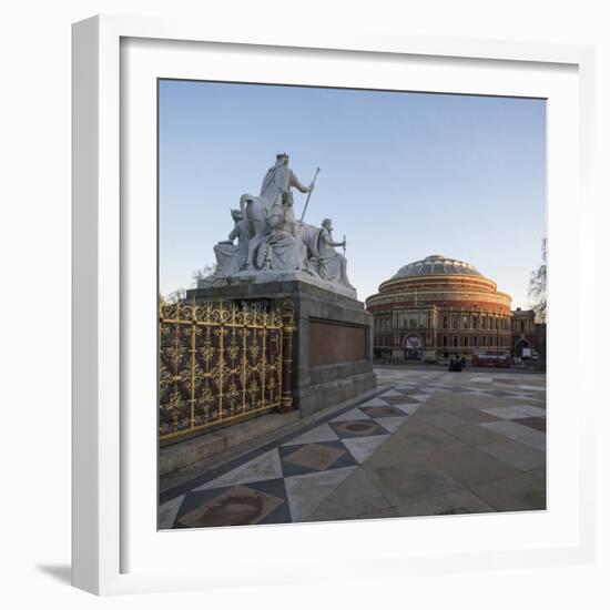 Exterior of the Royal Albert Hall from the Albert Memorial, Kensington, London, England, UK-Ben Pipe-Framed Photographic Print