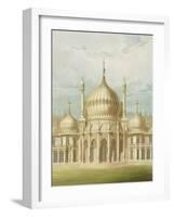 Exterior of the Saloon from Views of the Royal Pavilion, Brighton by John Nash, 1826-John Nash-Framed Giclee Print