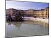 Exterior of the Schloss Schonbrunn, with Fountain and Pool in Front, Vienna-Richard Nebesky-Mounted Photographic Print