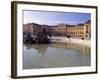 Exterior of the Schloss Schonbrunn, with Fountain and Pool in Front, Vienna-Richard Nebesky-Framed Photographic Print