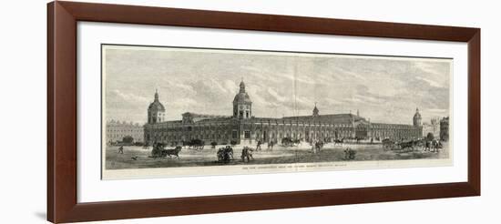 Exterior of the Smithfield New Metropolitan Meat and Poultry Market, London-null-Framed Art Print