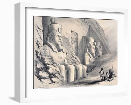 Exterior of the South Temple, Ebsamboul, Nubia, C1850-Augustus Butler-Framed Giclee Print