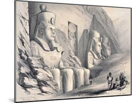 Exterior of the South Temple, Ebsamboul, Nubia, C1850-Augustus Butler-Mounted Giclee Print