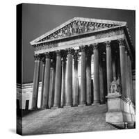 Exterior of the Supreme Court Building-Paul Schutzer-Stretched Canvas