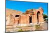 Exterior of the Theater, Ostia Antica archaeological site, Ostia, Rome province, Latium (Lazio)-Nico Tondini-Mounted Photographic Print