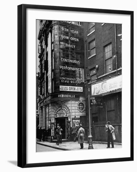 Exterior of the Windmill Theater-null-Framed Photographic Print