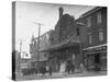 Exterior of Theater after Fire-null-Stretched Canvas