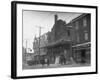 Exterior of Theater after Fire-null-Framed Photographic Print