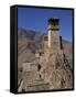 Exterior of Tower at Yumbu Lhakang, the Oldest Dwelling in Tibet, Central Valley of Tibet, China-Alison Wright-Framed Stretched Canvas