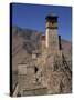Exterior of Tower at Yumbu Lhakang, the Oldest Dwelling in Tibet, Central Valley of Tibet, China-Alison Wright-Stretched Canvas
