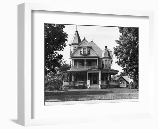 Exterior of Victorian American Home-null-Framed Giclee Print