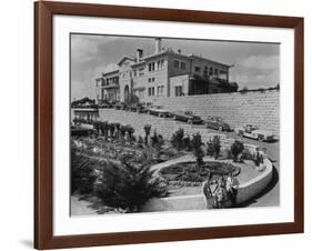 Exterior of Wealthy Saudi Arabian Businessman Ibrahim Chakir's Summer Home Near Beirut-James Burke-Framed Premium Photographic Print