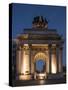 Exterior of Wellington Arch at Night, Hyde Park Corner, London, England, United Kingdom, Europe-Ben Pipe-Stretched Canvas