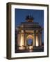 Exterior of Wellington Arch at Night, Hyde Park Corner, London, England, United Kingdom, Europe-Ben Pipe-Framed Photographic Print