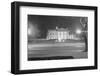 Exterior of White House at Night-null-Framed Photographic Print