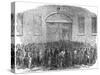 Exterior of Whitechapel Workhouse,1855-null-Stretched Canvas