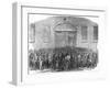 Exterior of Whitechapel Workhouse,1855-null-Framed Art Print