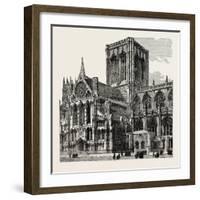 Exterior of York Cathedral-null-Framed Giclee Print