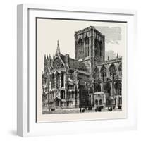 Exterior of York Cathedral-null-Framed Giclee Print