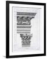 Exterior Order of the Temple of Aesculapius, Plate XLVII-Robert Adam-Framed Giclee Print