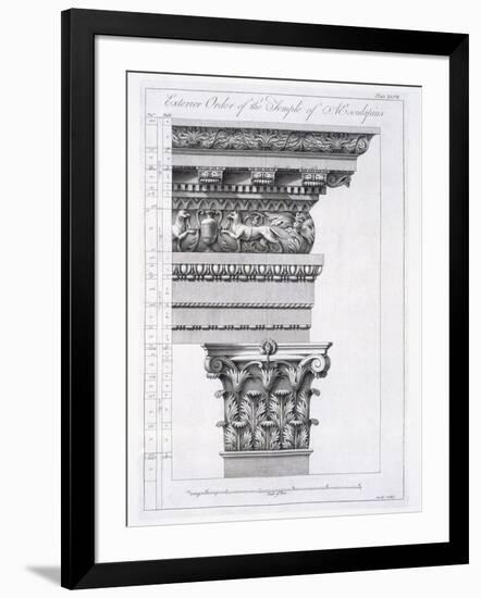 Exterior Order of the Temple of Aesculapius, Plate XLVII-Robert Adam-Framed Giclee Print