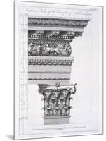 Exterior Order of the Temple of Aesculapius, Plate XLVII-Robert Adam-Mounted Giclee Print