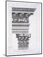 Exterior Order of the Temple of Aesculapius, Plate XLVII-Robert Adam-Mounted Giclee Print