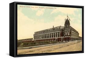 Exterior Shibe Baseball Stadium, Philadelphia, Pennsylvania-null-Framed Stretched Canvas