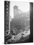 Exterior View Carnegie Hall with Pedestrians and Traffic-null-Stretched Canvas