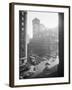 Exterior View Carnegie Hall with Pedestrians and Traffic-null-Framed Premium Photographic Print