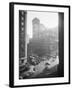 Exterior View Carnegie Hall with Pedestrians and Traffic-null-Framed Photographic Print