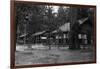 Exterior View of a Camp Curry Bungalow - Yosemite National Park, CA-Lantern Press-Framed Art Print