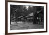 Exterior View of a Camp Curry Bungalow - Yosemite National Park, CA-Lantern Press-Framed Premium Giclee Print