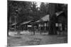 Exterior View of a Camp Curry Bungalow - Yosemite National Park, CA-Lantern Press-Mounted Premium Giclee Print