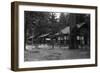 Exterior View of a Camp Curry Bungalow - Yosemite National Park, CA-Lantern Press-Framed Art Print