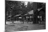 Exterior View of a Camp Curry Bungalow - Yosemite National Park, CA-Lantern Press-Mounted Art Print