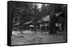 Exterior View of a Camp Curry Bungalow - Yosemite National Park, CA-Lantern Press-Framed Stretched Canvas