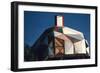 Exterior View of a Geodesic Dome House, with an Angled, Wooden Barn-Style Door-John Dominis-Framed Photographic Print